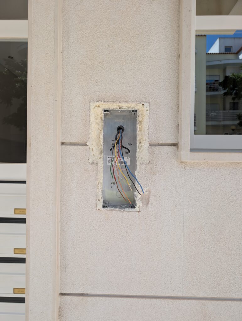 Instalação da nova caixa